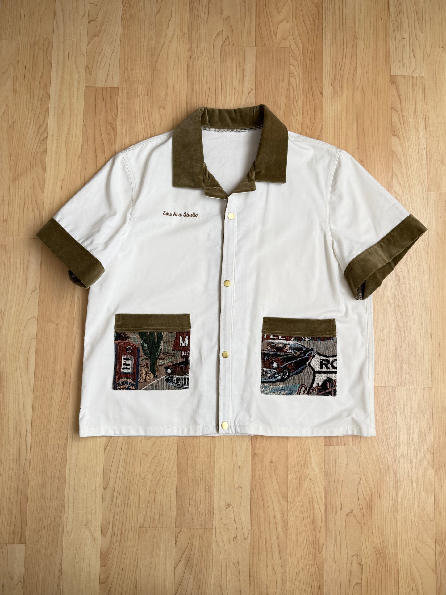 VINTAGE WORKMAN SNAP SHIRT - MEN'S LARGE