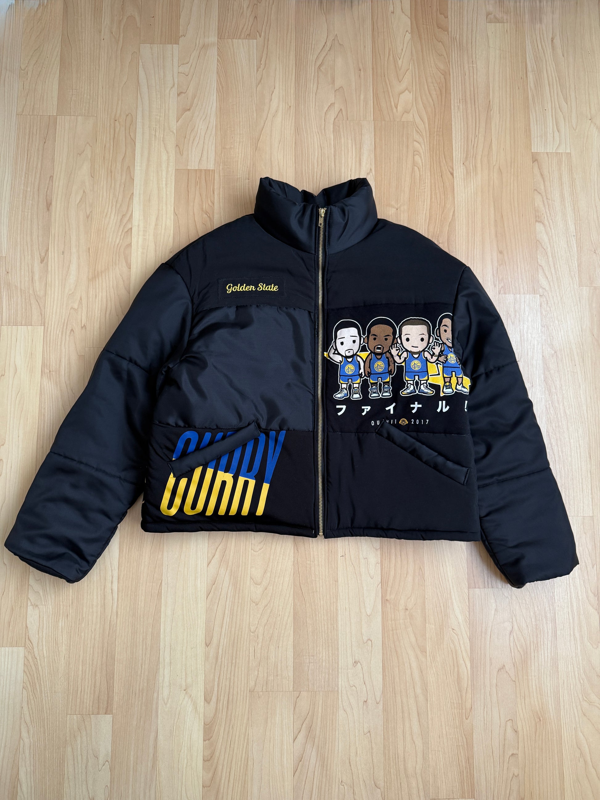 CUSTOM PUFFER JACKET XS SLIGHTLY CROPPED